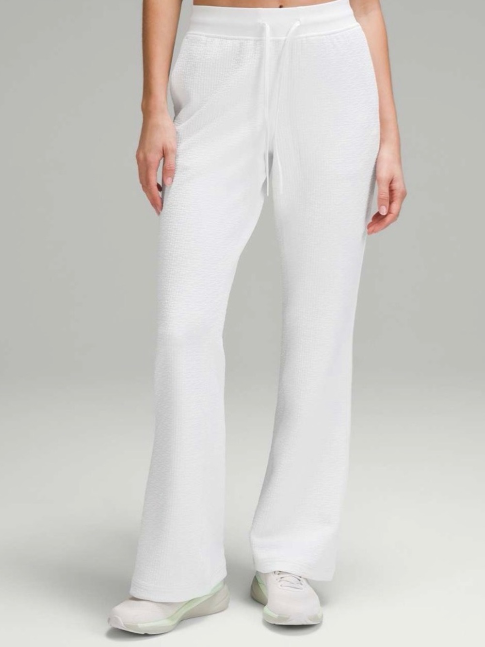 Lululemon textured white flared Track Pant